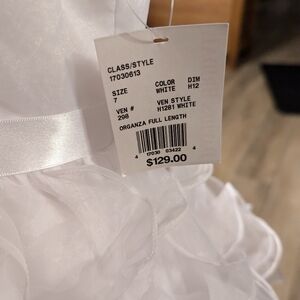 David's bridal gown girls size 7
